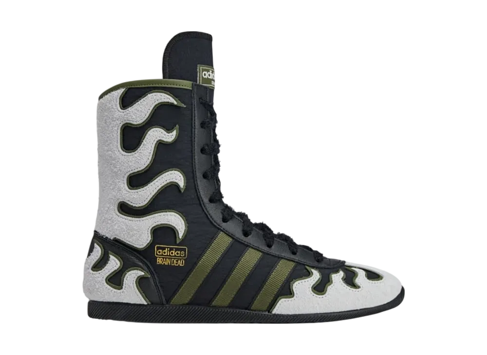 Brain Dead × adidas Japan Hi "Core Black/Crystal White/Gold Metallic"