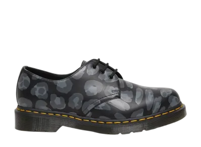 Dr.Martens 1461 Distorted Leopard Print Shoes "Black"
