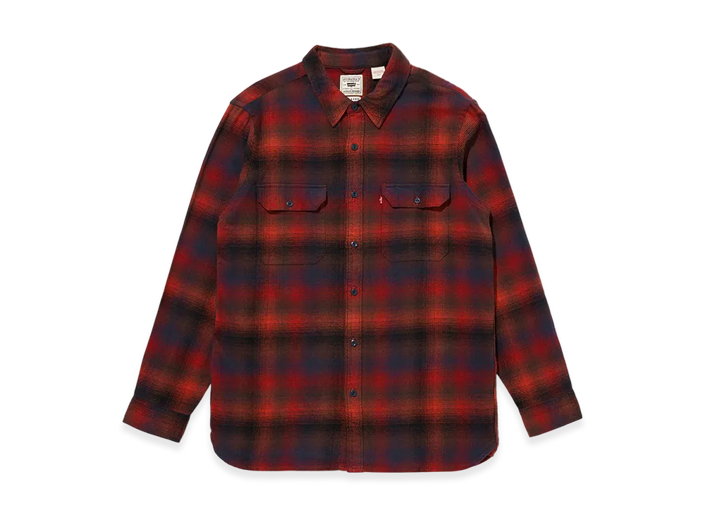 LEVI'S Jackson Worker Shirt Jonty Plaid "Red"