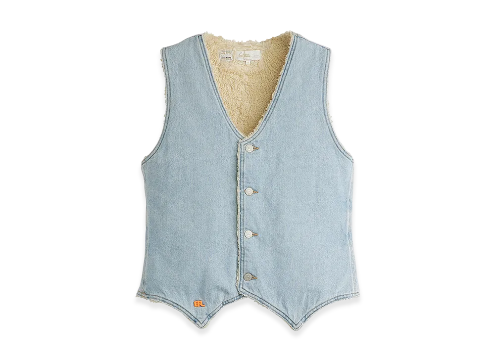 LEVI'S x ERL Sherpa Vest "Light Indigo"