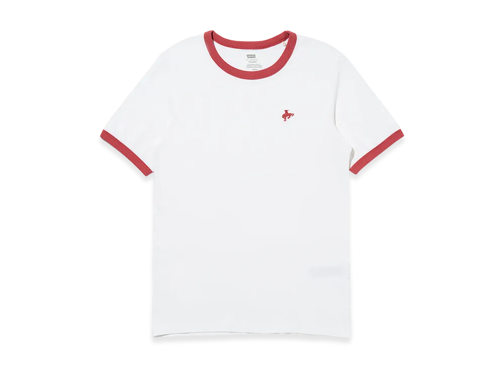 LEVI'S Retroemb Ringer T-shirt "White"