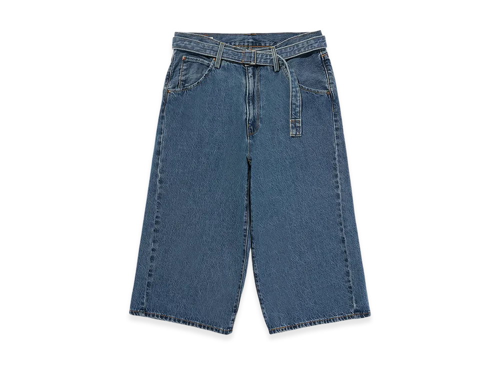 LEVI'S Twisted Baggy Jeans Capri "Medium Indigo"