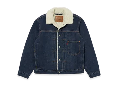 LEVI'S Type I Sherpa Trucker Jacket "Indigo"