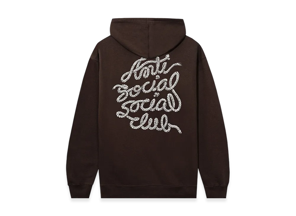 ANTI SOCIAL SOCIAL CLUB Lasso Mind Games Hoodie "Brown"