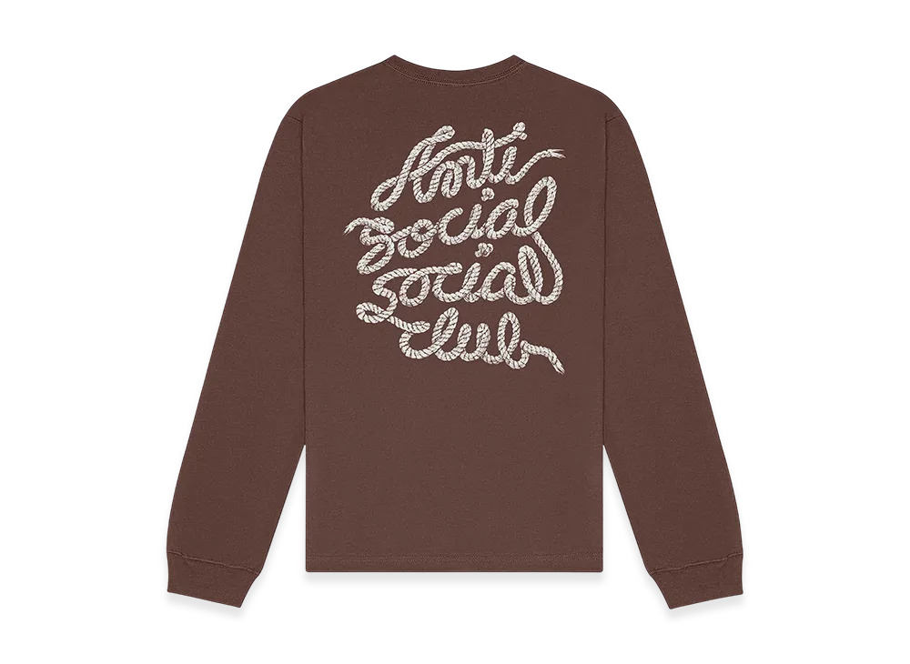 ANTI SOCIAL SOCIAL CLUB Lasso Mind Games LS Tee "Cocoa"