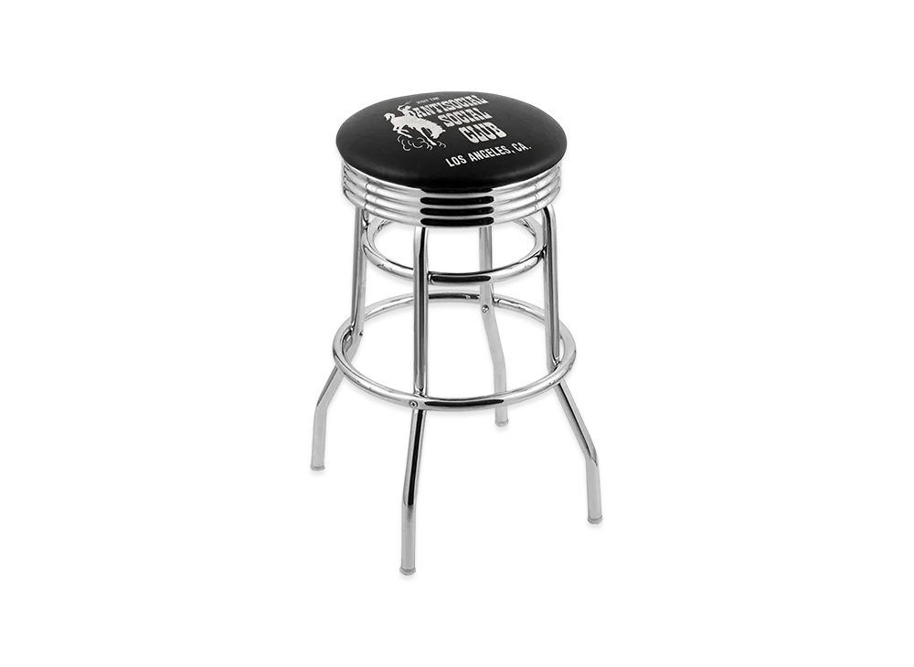 ANTI SOCIAL SOCIAL CLUB Bar Stool "Black/Silver"
