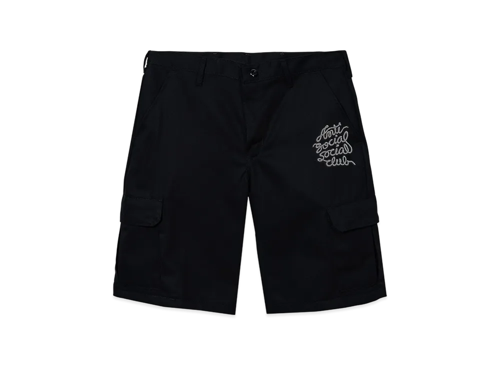 ANTI SOCIAL SOCIAL CLUB Western Cargo Work Shorts "Black"