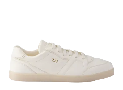 PRADA Leather Sneakers "Ivory"