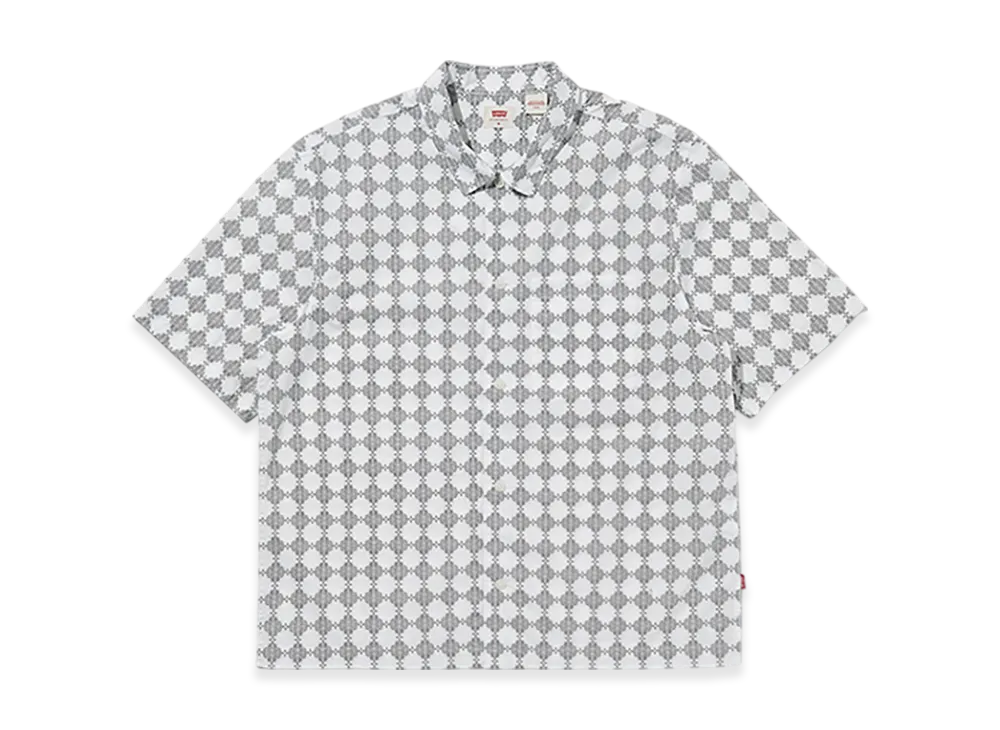 LEVI'S Open-Collar Box Shirt "White"