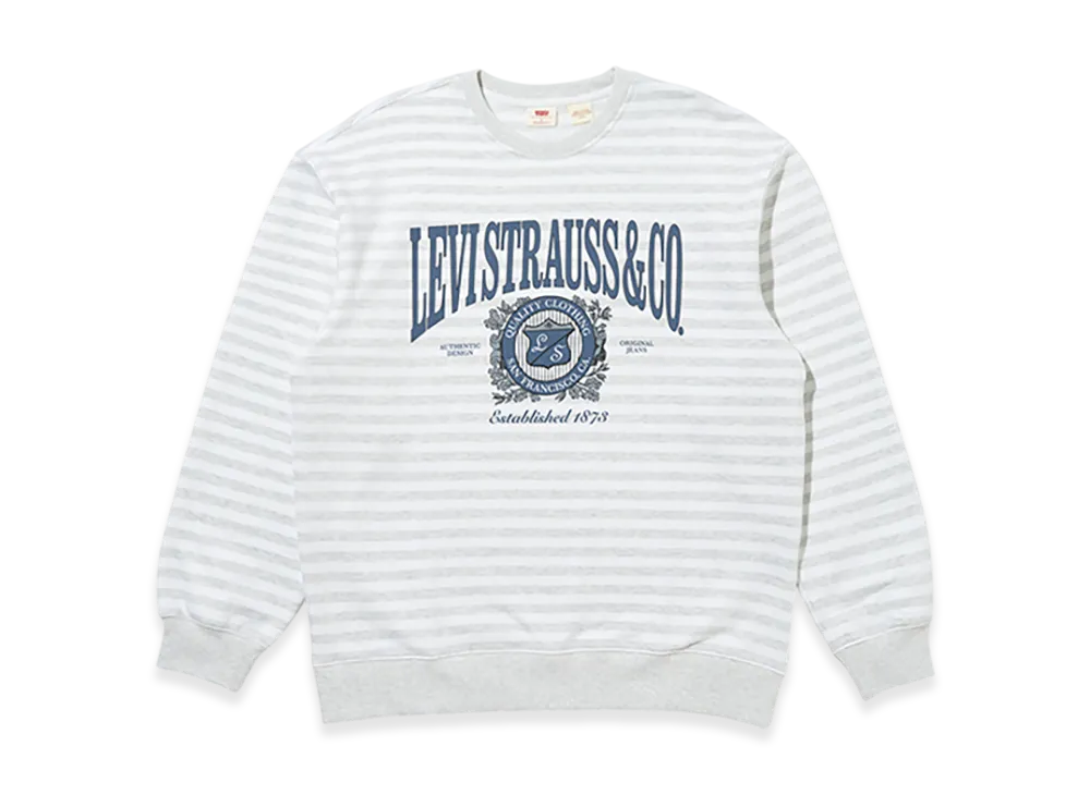 LEVI'S Graphic Crew Neck Sweatshirt "Gray"