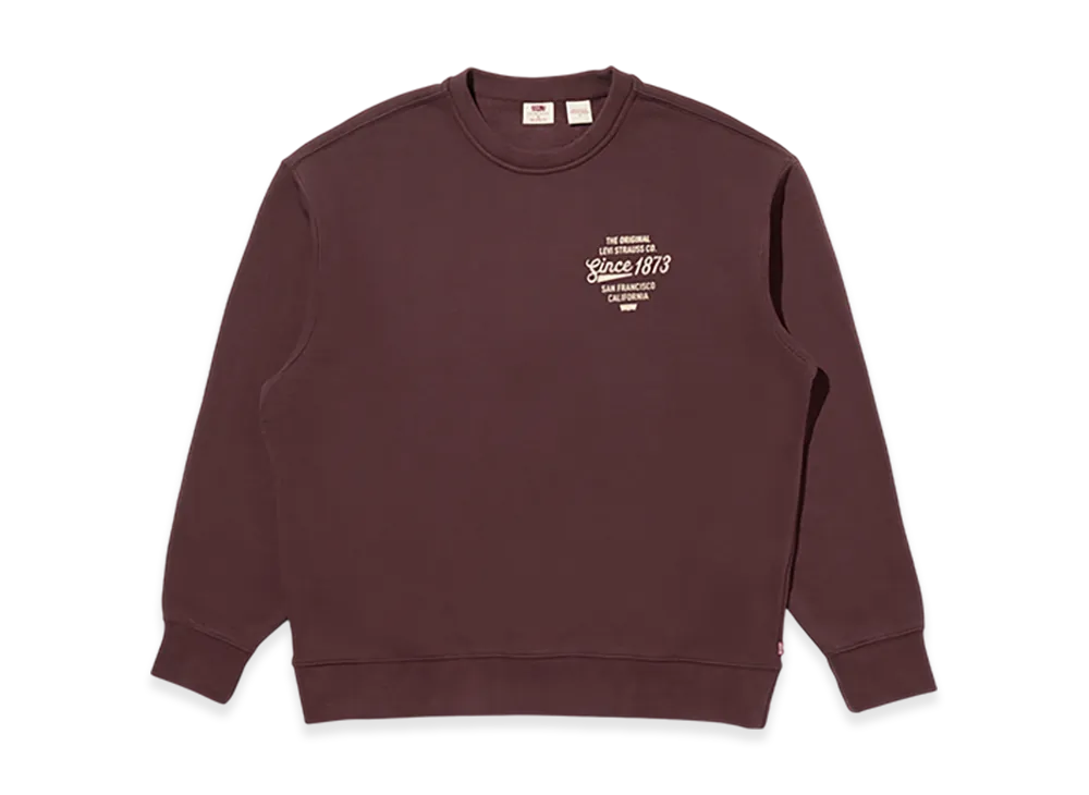 LEVI'S Graphic Crew Neck Sweatshirt "Brown"