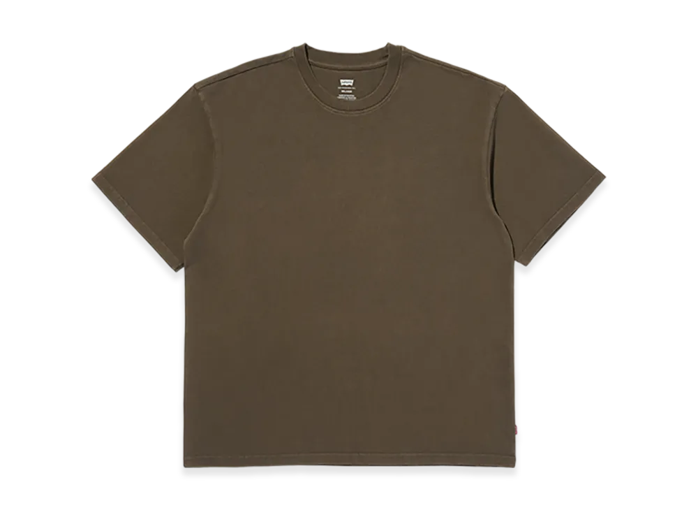 LEVI'S Cropped Short Sleeve T-Shirt "Brown"