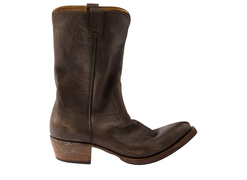 プラダ レザー ブーツ "ブラウン"