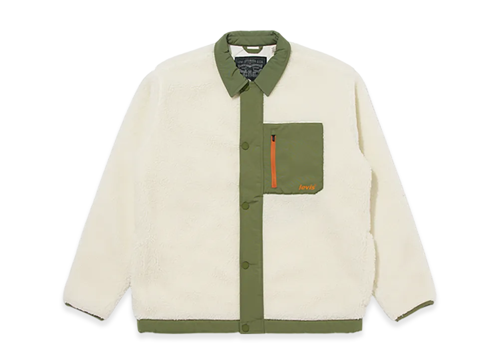 LEVI'S Sherpa Coach Jacket "White"