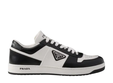 PRADA Downtown Leather Sneakers "Black"