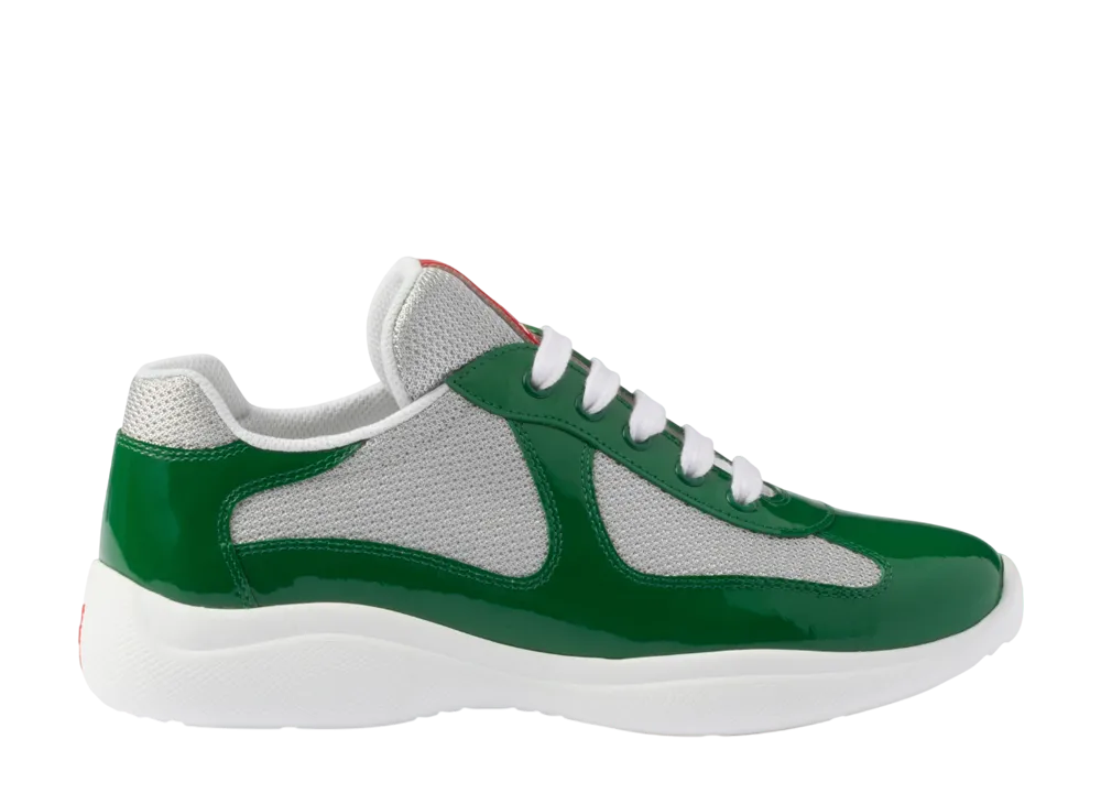 プラダ ウィメンズ アメリカズカップ バイカーファブリック スニーカー "グリーン"