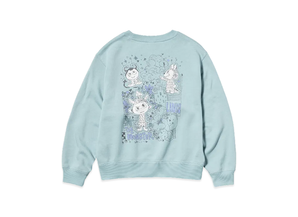 Uniqlo x POP MART THE MONSTERS (LABUBU) Sweat Shirt Girls "Green"