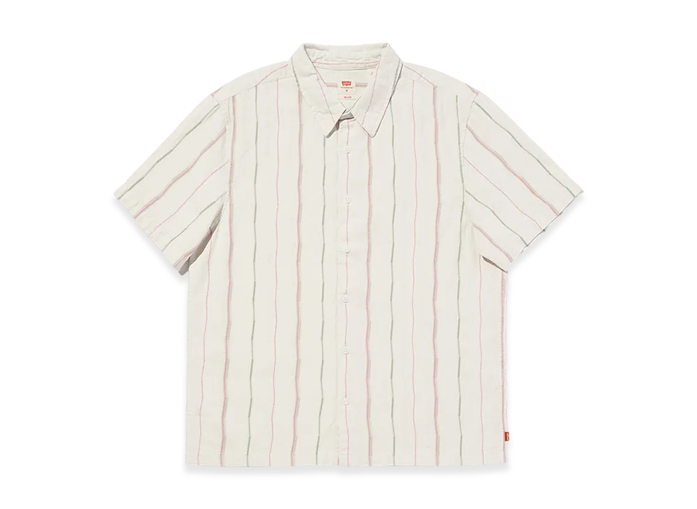 LEVI'S Regular Collar Short Sleeve Shirt "Off White"