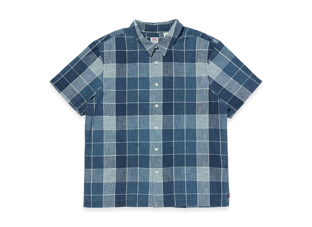 LEVI'S Regular Collar Short Sleeve Shirt "Blue"