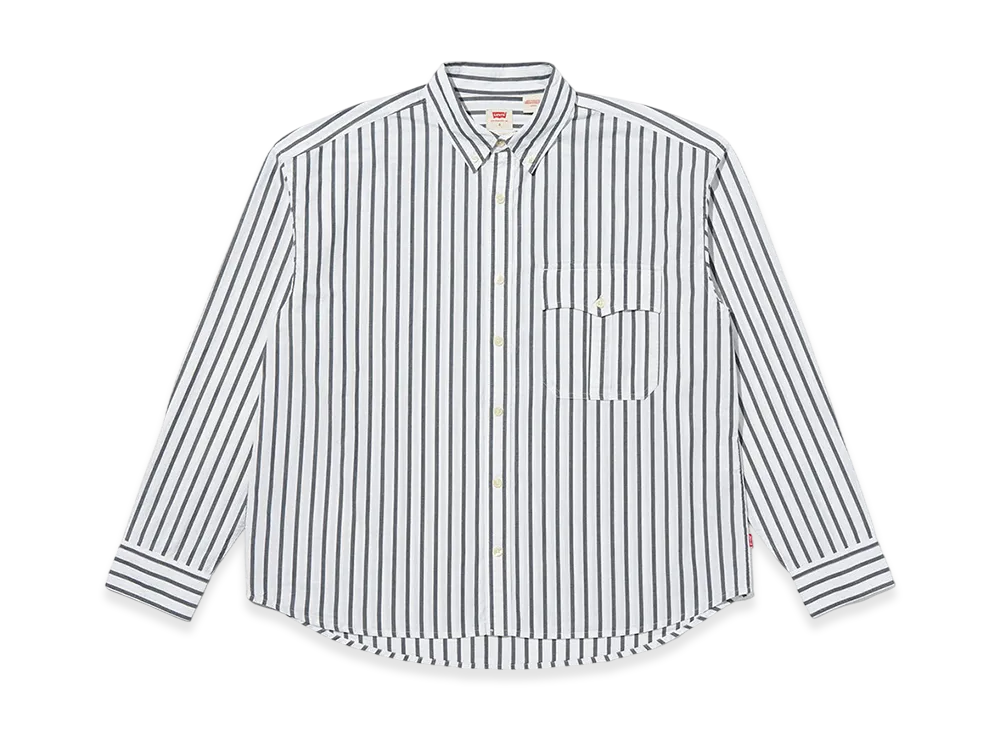 LEVI'S Long Sleeve Box Shirt "White Stripe"