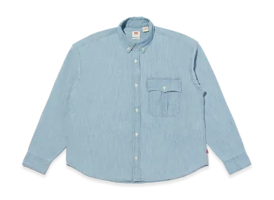 LEVI'S Long Sleeve Box Shirt "Blue"