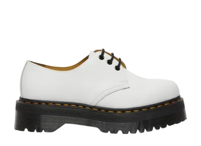 Dr.Martens 1461 Quad Smooth Leather Platform Shoes "White"