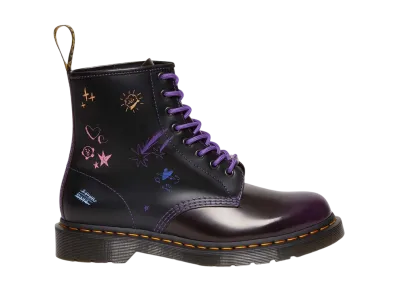 BT21 × Dr.Martens 1460 8-Eye Boots "Purple/Black"