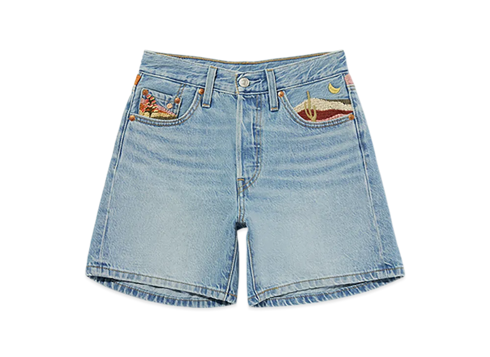 LEVI'S 501 Day Special Collection 501 Mid Thigh Shorts "Medium Indigo"