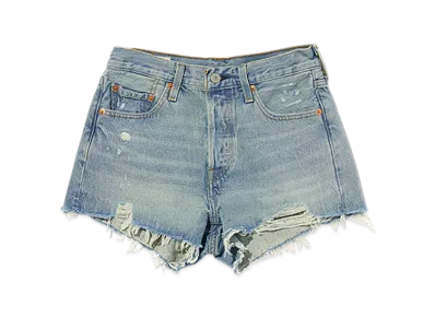 LEVI'S 501 High Waist Short Pants "Medium Indigo"