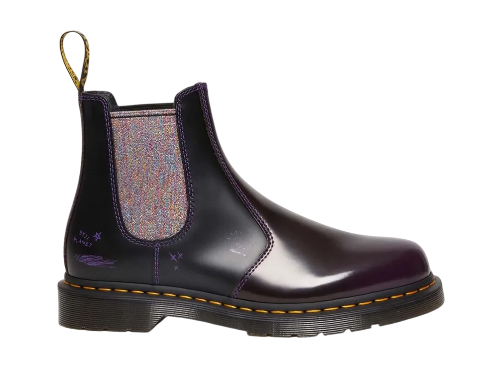 BT21 × Dr.Martens 2976 Chelsea Boots "Purple/Black"