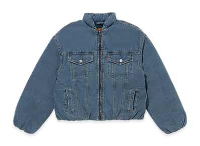 LEVI'S 90s Padded Trucker Jacket "Medium Indigo"