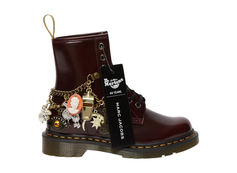 Marc Jacobs × Dr.Martens Vegan 1460 Ankle Boots "Cherry Red"