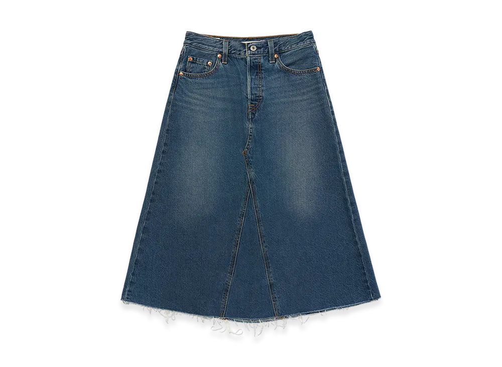 LEVI'S A-Line Denim Skirt "Medium Indigo"