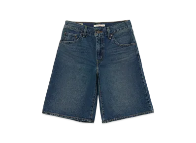 LEVI'S Baggy Dad Jeans Short "Dark Indigo"