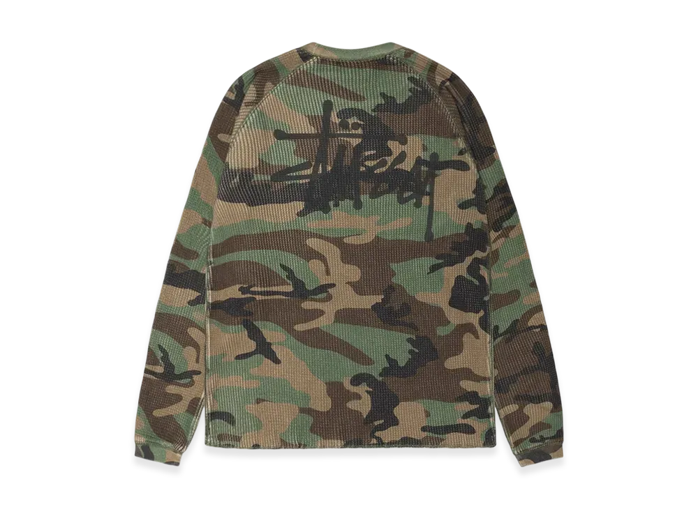 BASIC STÜSSY THERMAL CAMO ステューシー　サーマル Basic Stüssy Thermal – Sand Camo | Tops | Stüssy