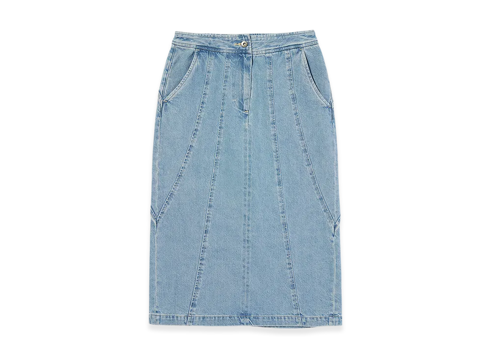 LEVI'S Bluetab Seamed Skirt "Light Blue"