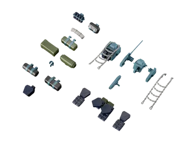 BANDAI "HIGH GRADE" -Armored Trooper Votoms- HG Scope Dog Expansion Parts Set 8