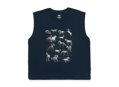 LEVI'S Boxy Tank Top "Navy"