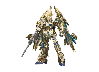 BANDAI "HIGH GRADE" -MOBILE SUIT GUNDAM UNICORN- HG 1/144 Unicorn Gundam 03 Phenex (Destroy Mode) GOLD & SILVER COATING SET Gundam Base Limited