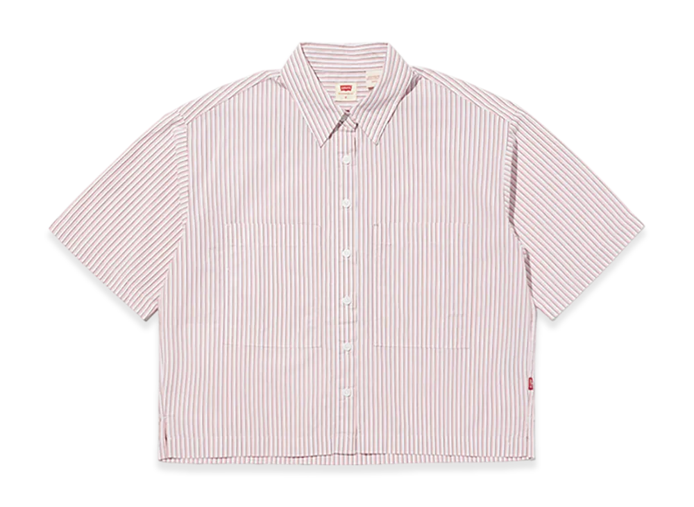 LEVI'S Harlie SS Cropped Shirt "Red"