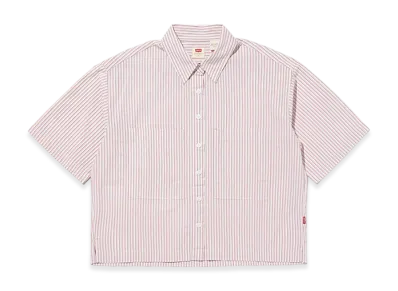 LEVI'S Harlie SS Cropped Shirt "Red"