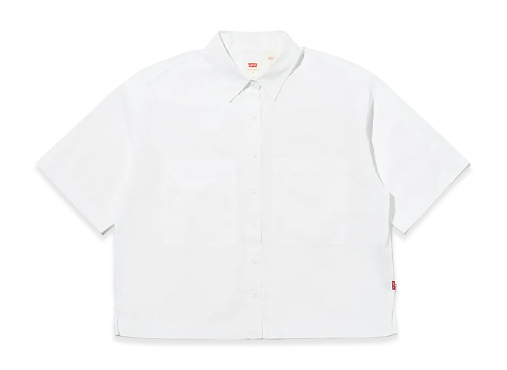 LEVI'S Harlie SS Cropped Shirt "White"