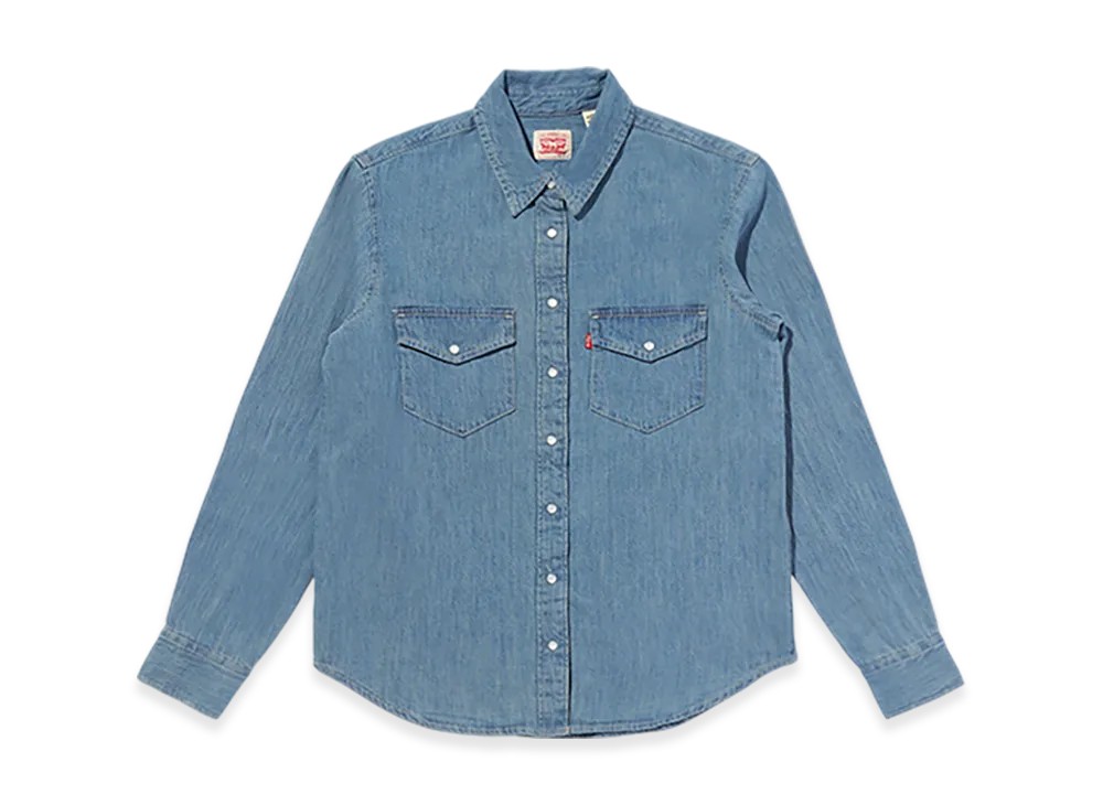 LEVI'S Iconic Western Shirt "Medium Indigo"