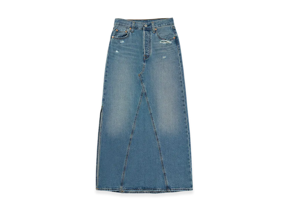 LEVI'S Iconic Long Skirt "Medium Indigo"