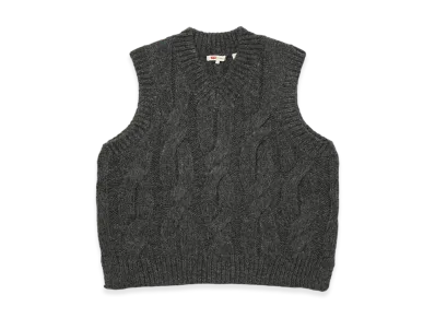 LEVI'S Isabel Cable Knit Vest "Gray"