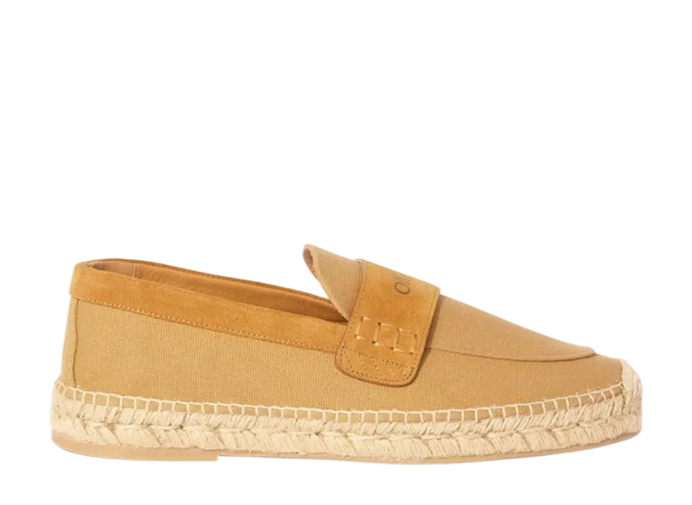 オフホワイト ポルトフィーノ エスパドリーユ "キャラメル"