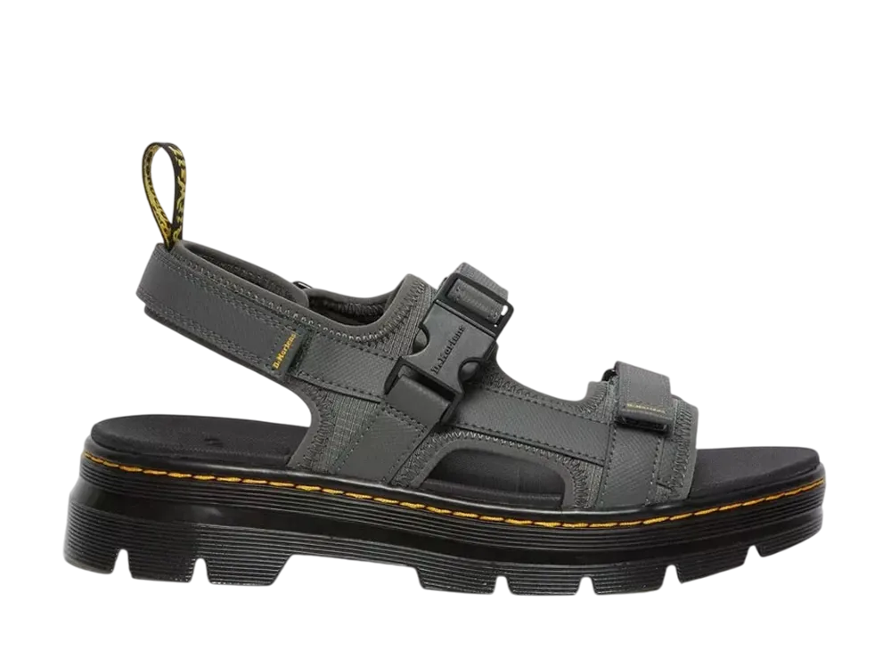 ドクターマーチン フォースター ウェビング サンダル "ガンメタル"