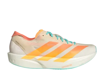 adidas Women's Adizero Takumi Sen 11 "Crystal Sand/Flash Orange/Flash Aqua"