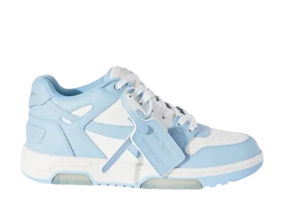Off-White Women's Out Of Office Calf Leather "White/Light Blue"