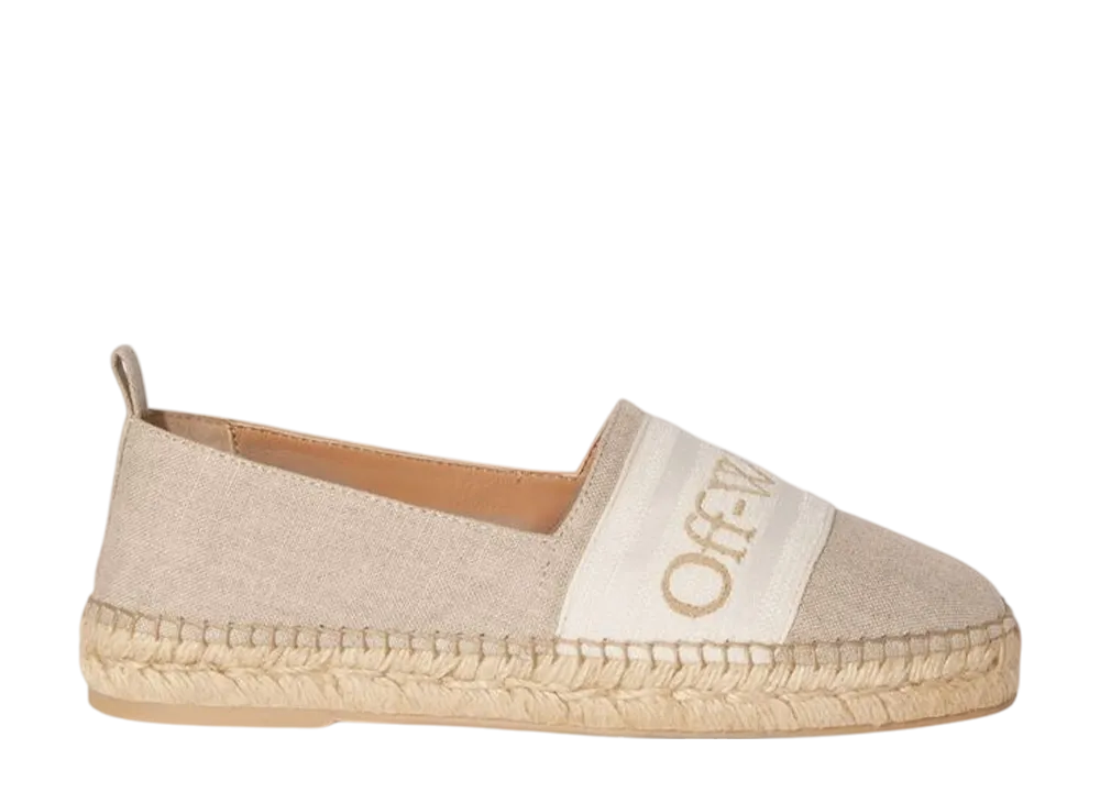 オフホワイト ウィメンズ ブッキッシュ リネン エスパドリーユ "ニュートラル"